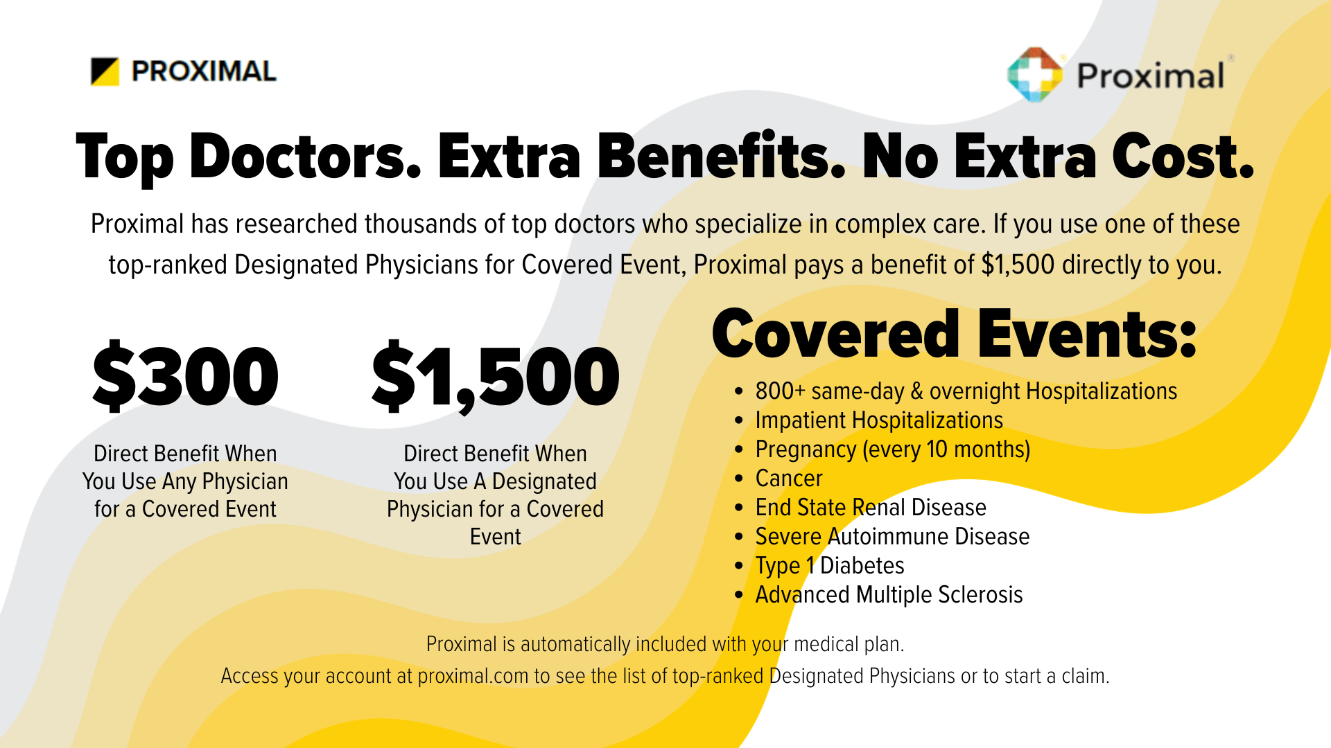 Top Doctors. Extra Benefits. No Extra Cost.